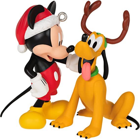 Hallmark Keepsake Christmas Ornament 2022, Disney Mickey Mouse and Plut