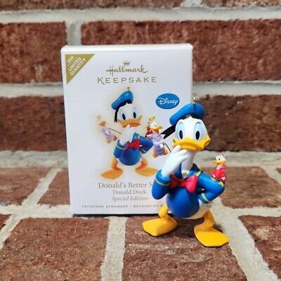 Hallmark Ornament Disney 2009 Donald Duck Donald's Better Self Limited Edition M | eBay