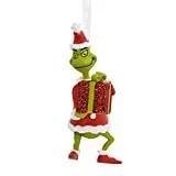 Hallmark Dr. Seuss How The Grinch Stole Christmas! Grinch with Present Christmas Ornament (Copy) (Copy)