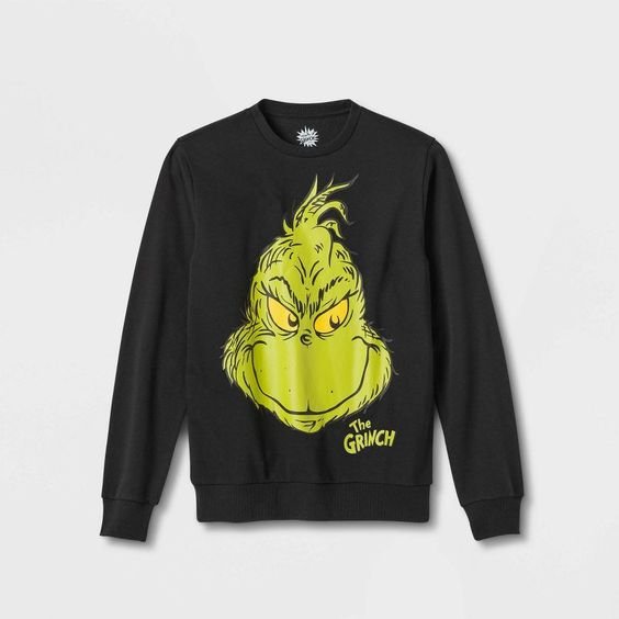 Adult The Grinch Graphic Sweatshirt - Black