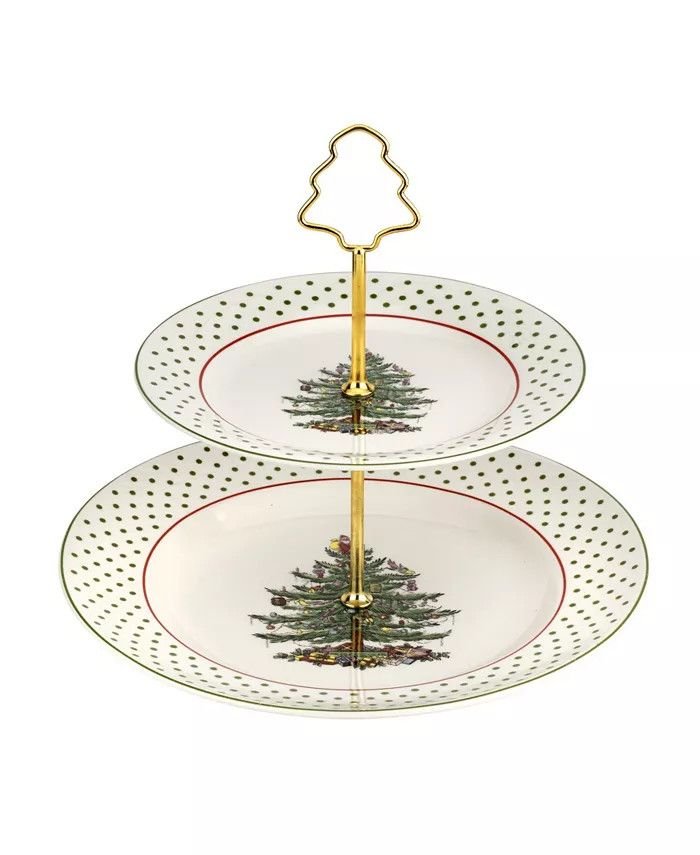 Spode Polka Dot Tiered Server &amp; Reviews - Serveware - Dining - Macy's