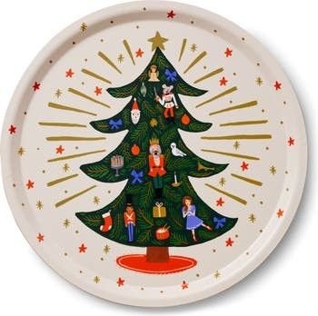 Rifle Paper Co. Holiday Tree Round Serving Tray | Nordstrom