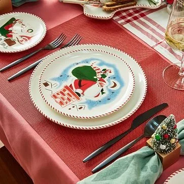 St. Jude Mid-Century Santa Salad Plate Sets | West Elm