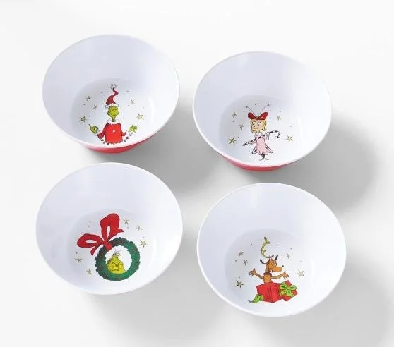 Dr. Seuss's The Grinch™ Bowls | Pottery Barn Kids
