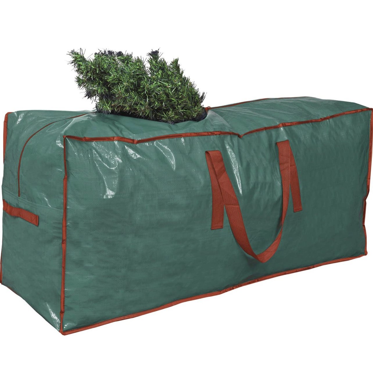  These bags are awesome for greenery/garlands, wreaths, lights, and smaller trees, as well as larger decor pieces that will take up an entire tub!&nbsp; I love how much you can fit in here and the handles make it easy to move around! 