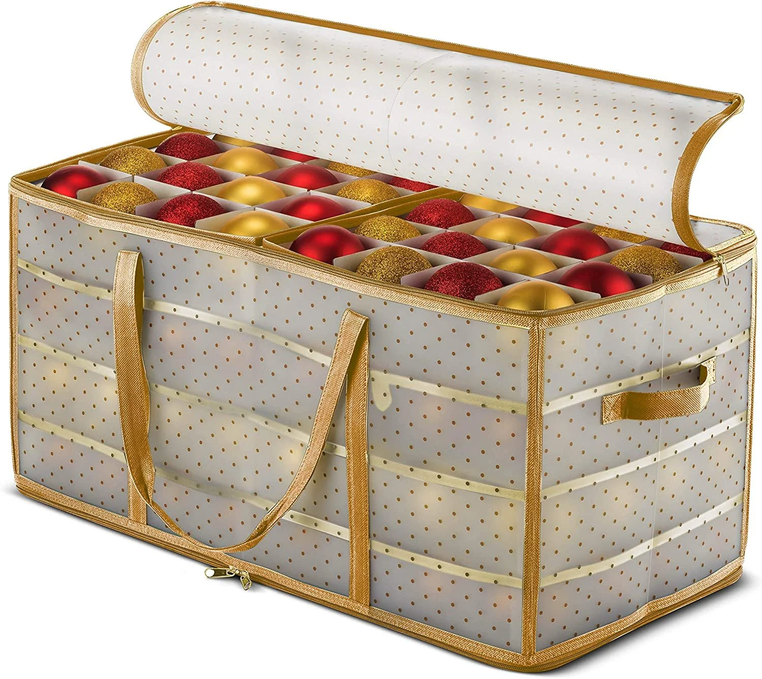  The are my favorite ornament storage boxes because they fit the most variety! 