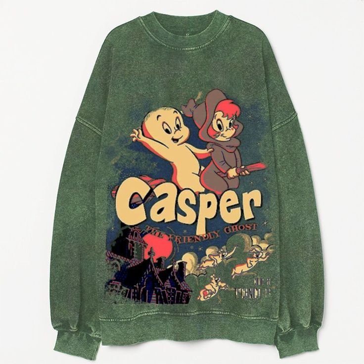 Comfort Colors Halloween Casper Sweatshirt, Shirt for Men and Women, Gift Shirt for Birthday, Halloween, Christmas, Anniversary.jpeg