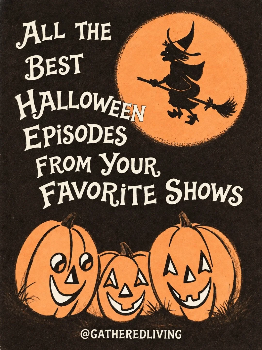 We grew up in the greatest era of television, with the BEST seasonal sitcom episodes ever! 🎃📺 And honestly, nothing beats revisiting all those nostalgic Halloween episodes this time of year!
Comment TV below and I&rsquo;ll send you the FULL list of