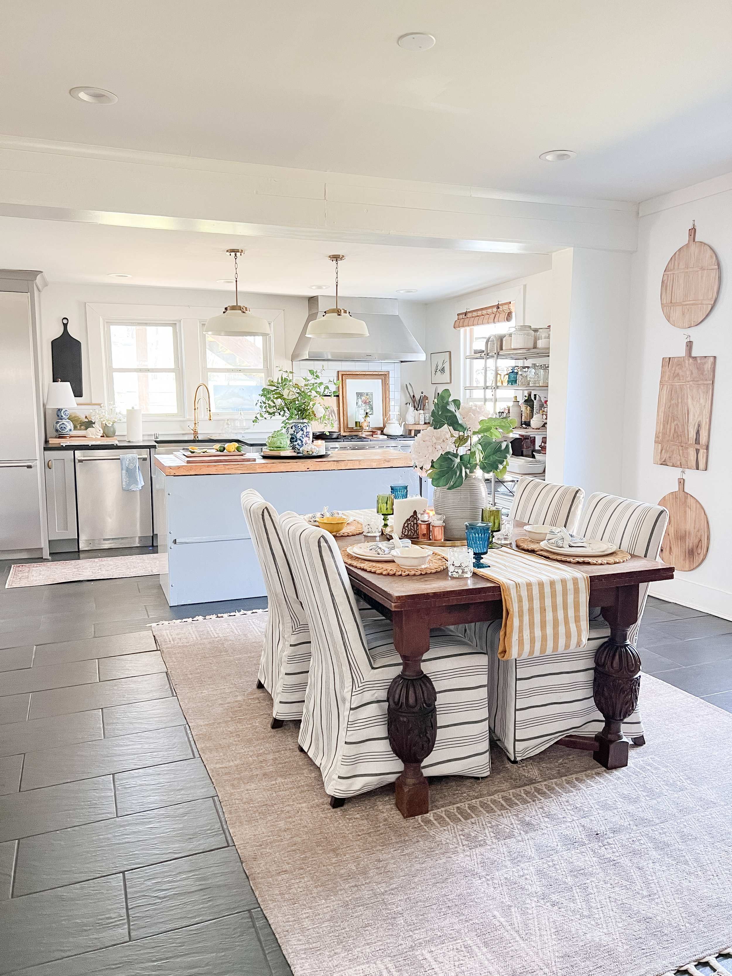 Spring Home Tour 2023: Cozy Vintage Cottage Kitchen + Dining
