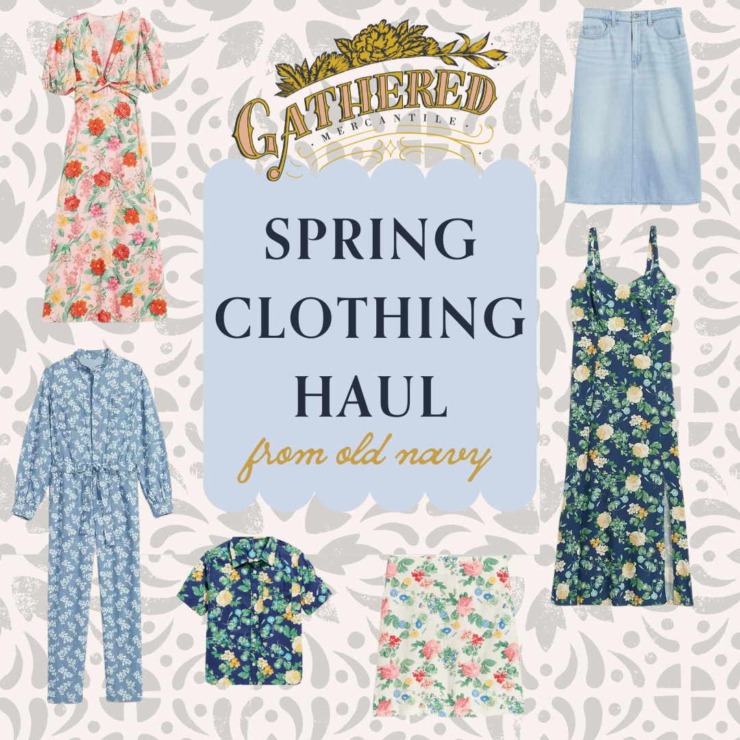 Spring Clothing Haul From Old Navy Gathered Living