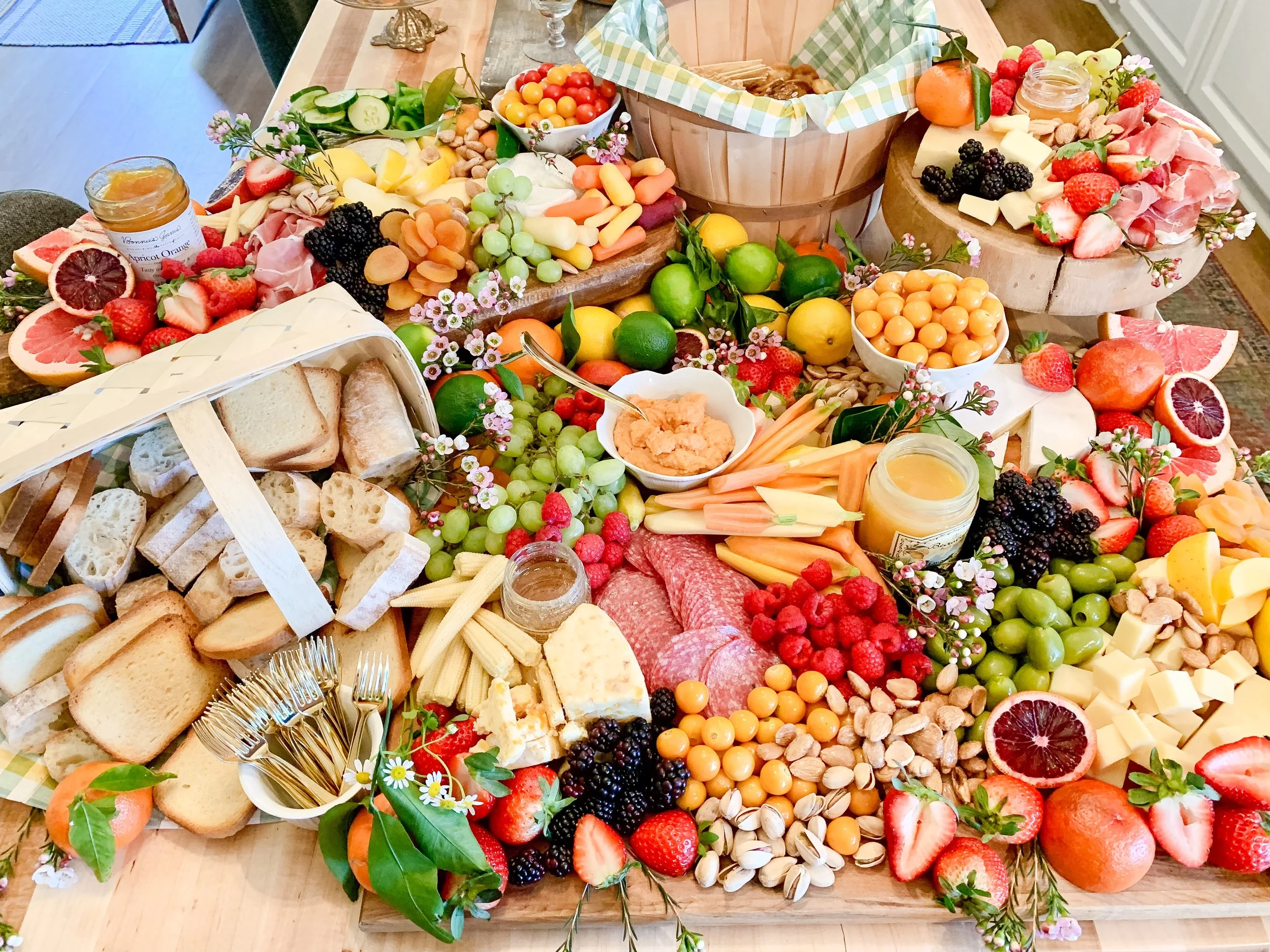 Giant Spring Grazing Board for a Crowd — Gathered Living
