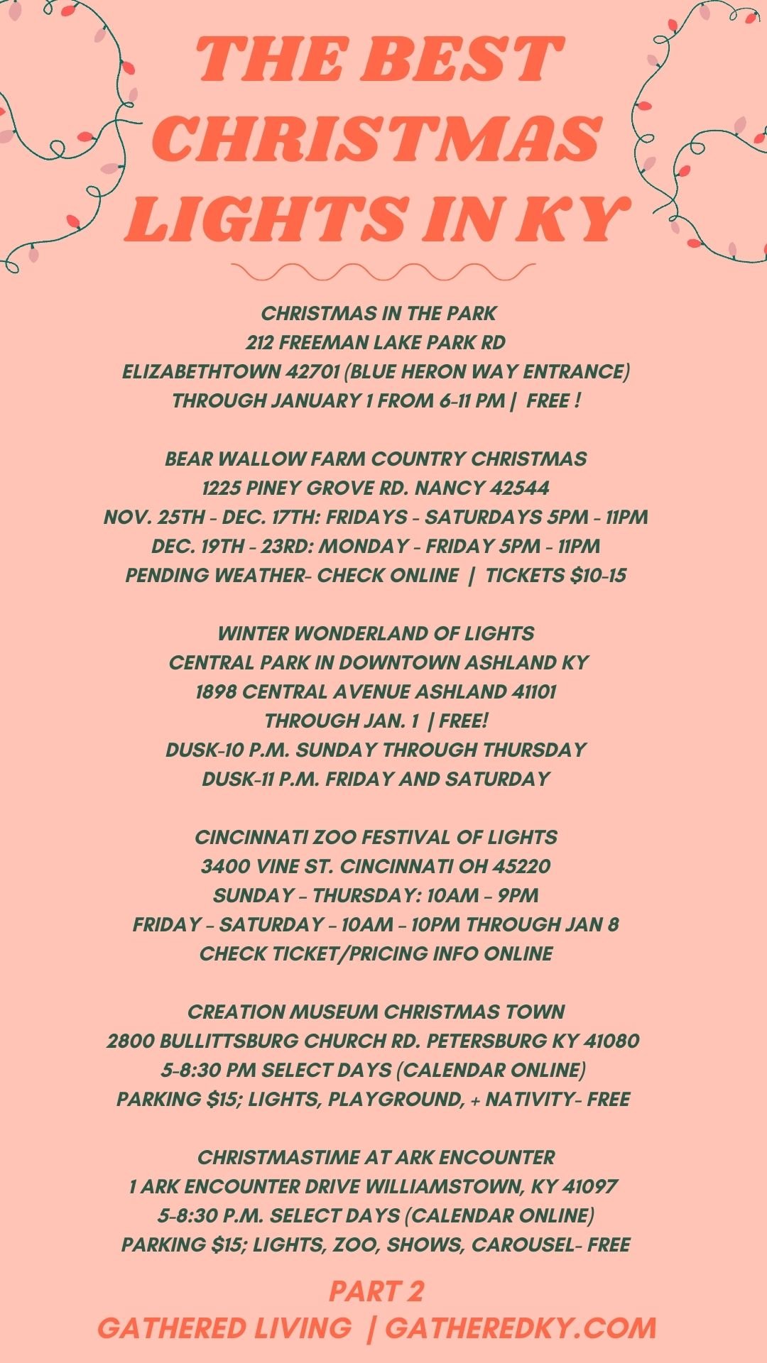 The Best Christmas Lights in Lexington + Kentucky 2022 — Gathered Living