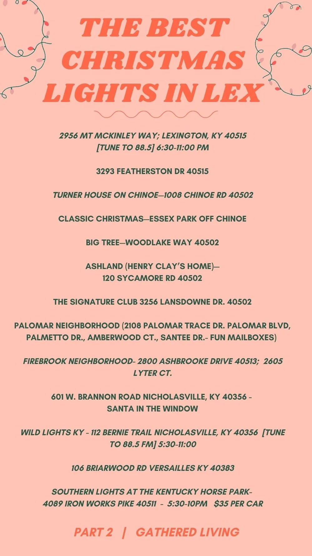 The Best Christmas Lights in Lexington + Kentucky 2022 — Gathered Living