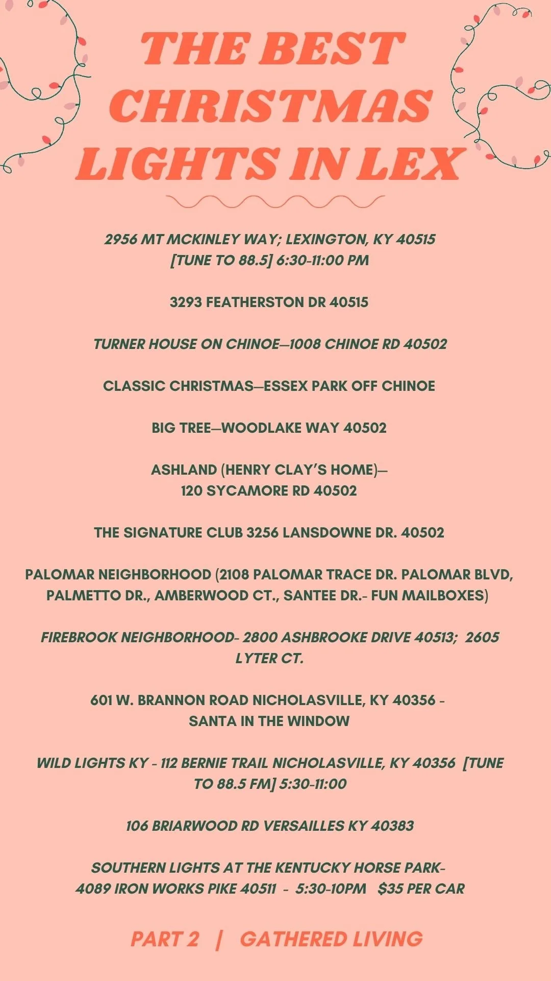 The Best Christmas Lights in Lexington + Kentucky 2022 — Gathered Living