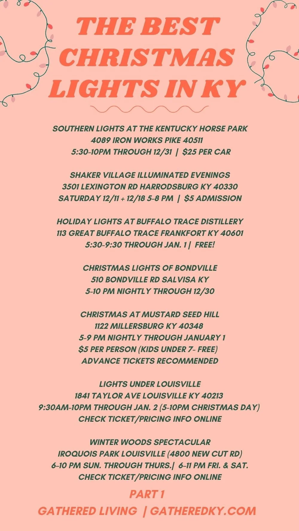 The Best Christmas Lights in Lexington + Kentucky {2021 Version