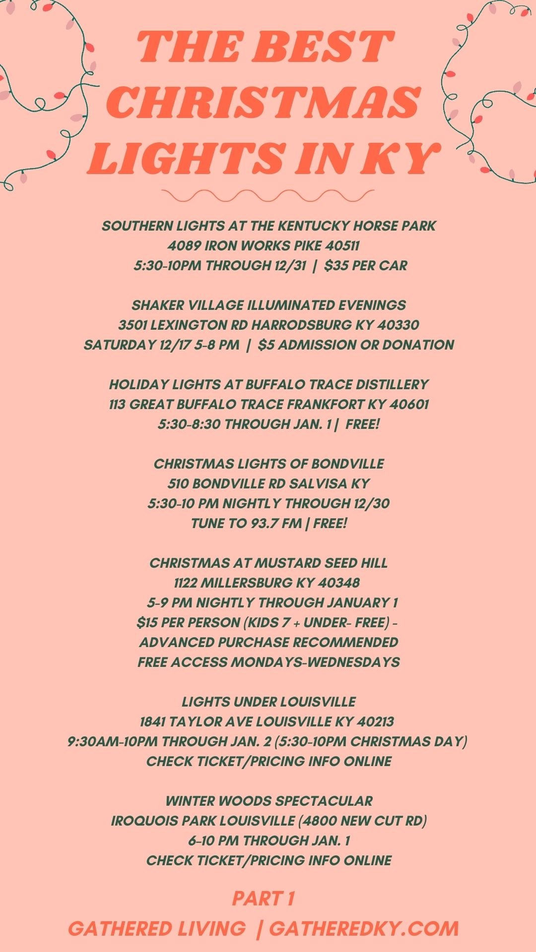 The Best Christmas Lights in Lexington + Kentucky 2022 — Gathered Living