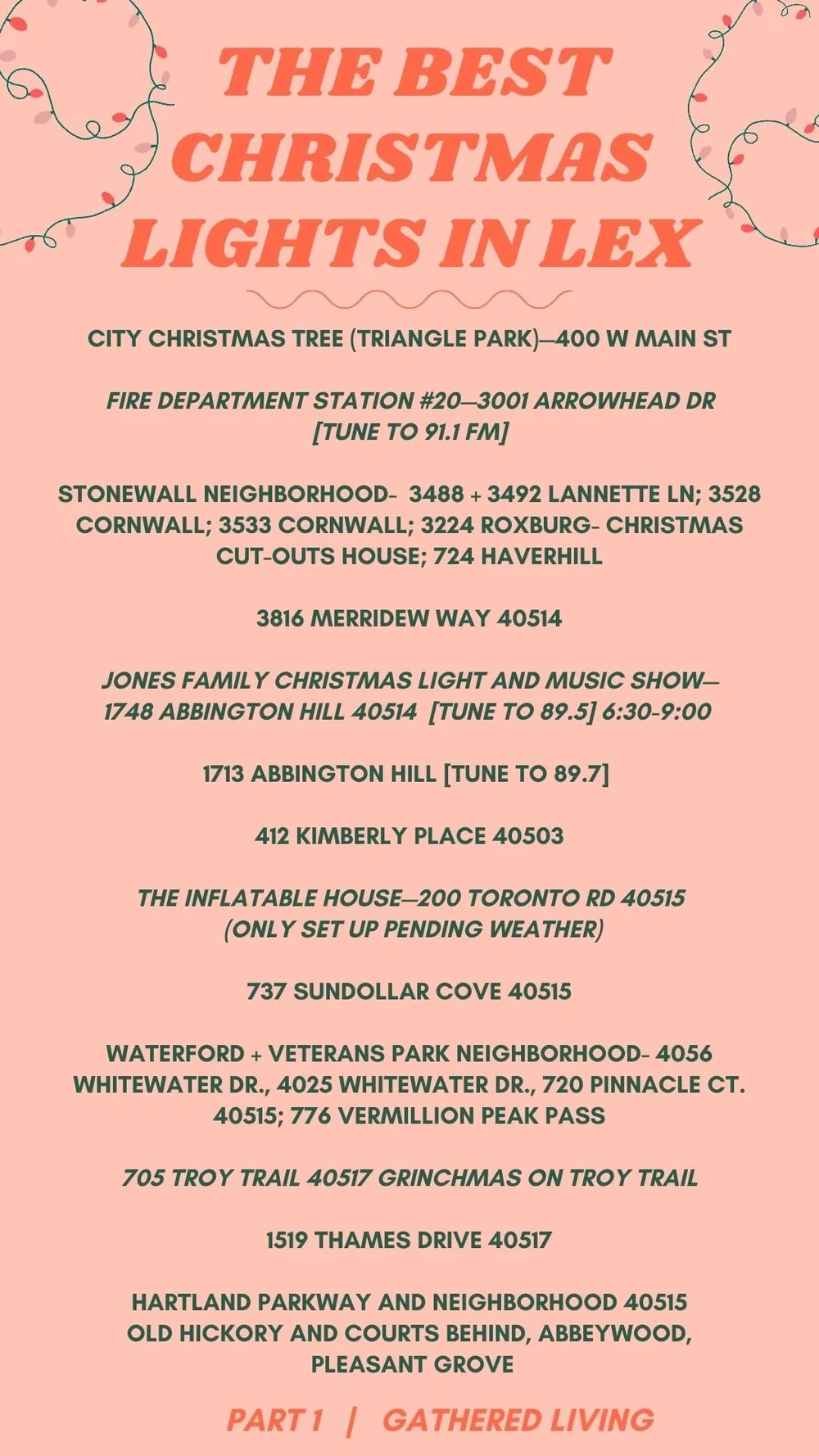 The Best Christmas Lights in Lexington + Kentucky 2022 — Gathered Living