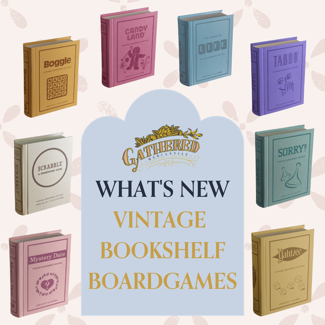 What’s New Vintage Bookshelf Board Games — Gathered Living