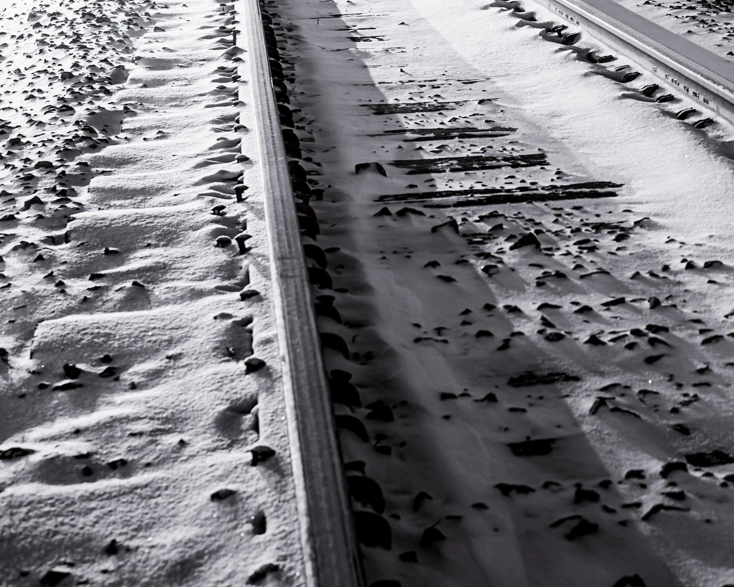 Railroad Snow Tracks
