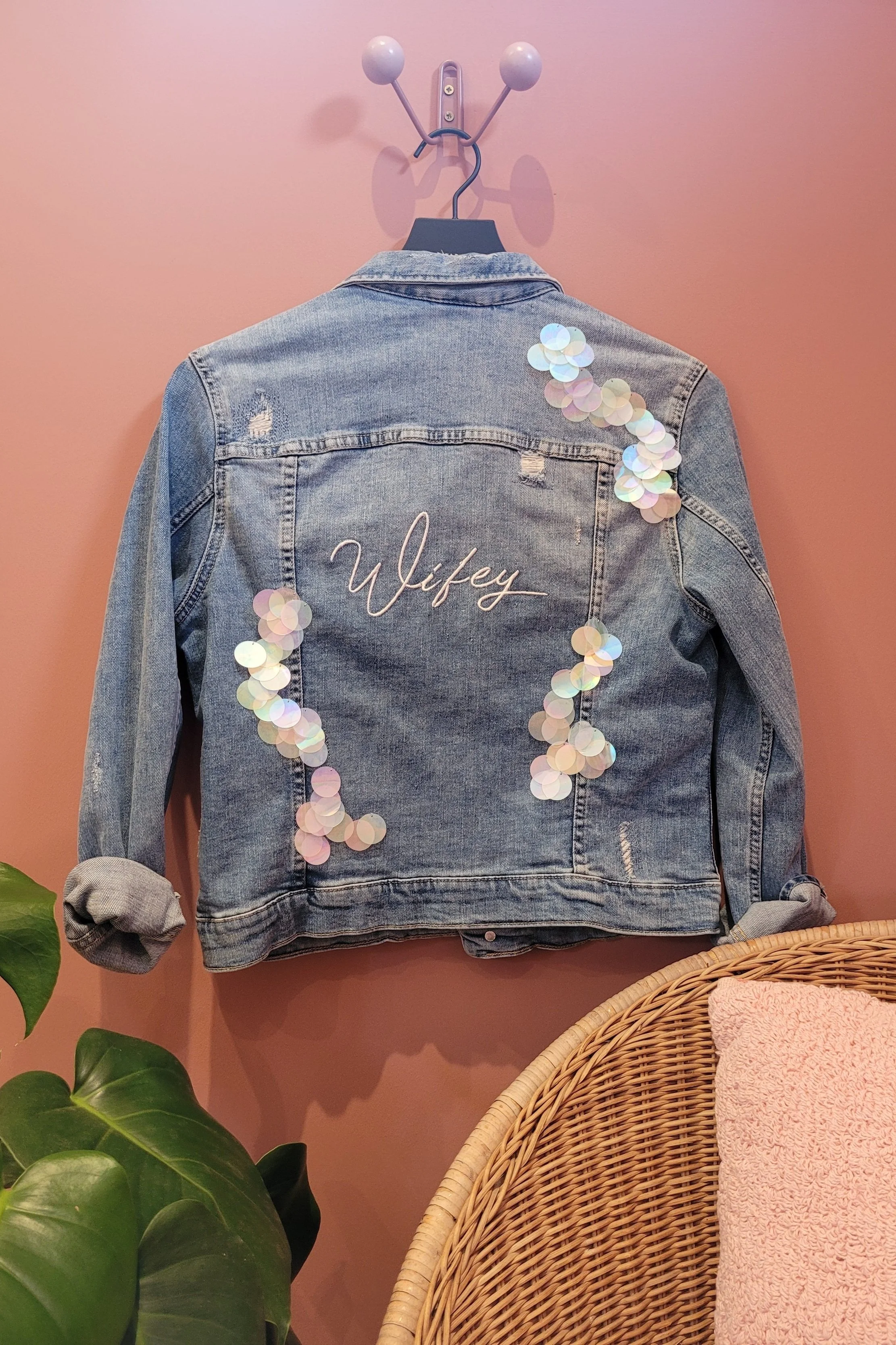 Wifey Jacket with Sequins