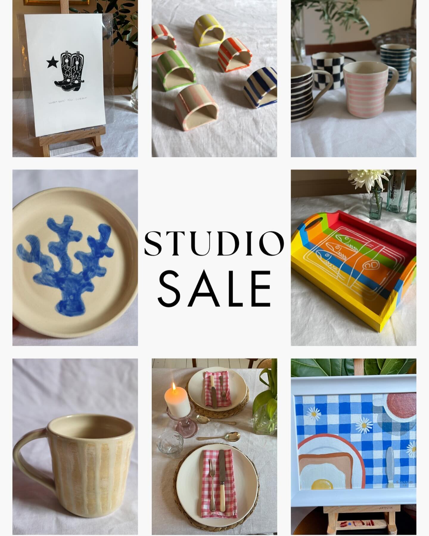 Good old instagram algorithm only sharing my stories to 75 people 🫠 so here I am one final time sharing this final studio sale! Sale prices are only available here - so DM me. Final date for delivery is Monday the 18th and then I&rsquo;m off to chil
