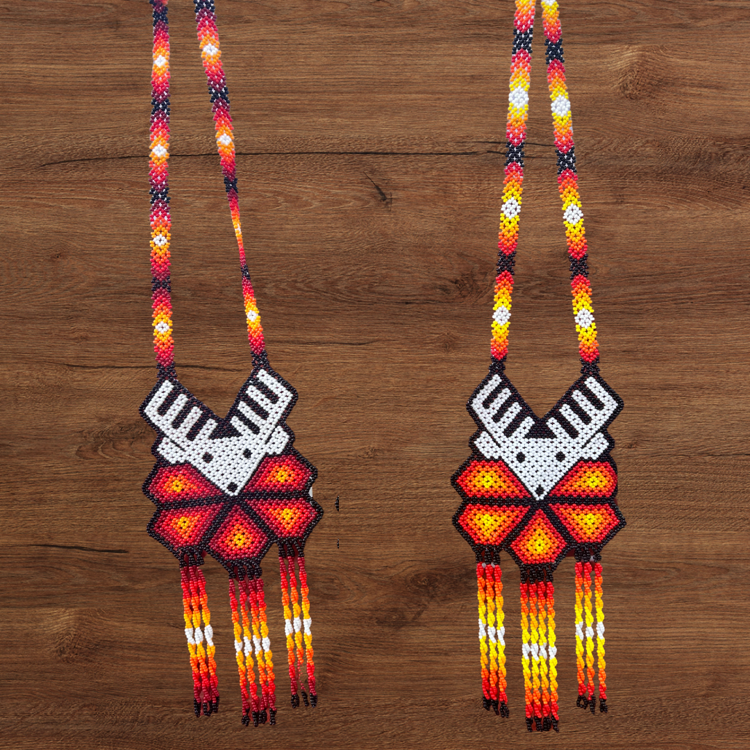 MAXA Beaded Deer Necklace