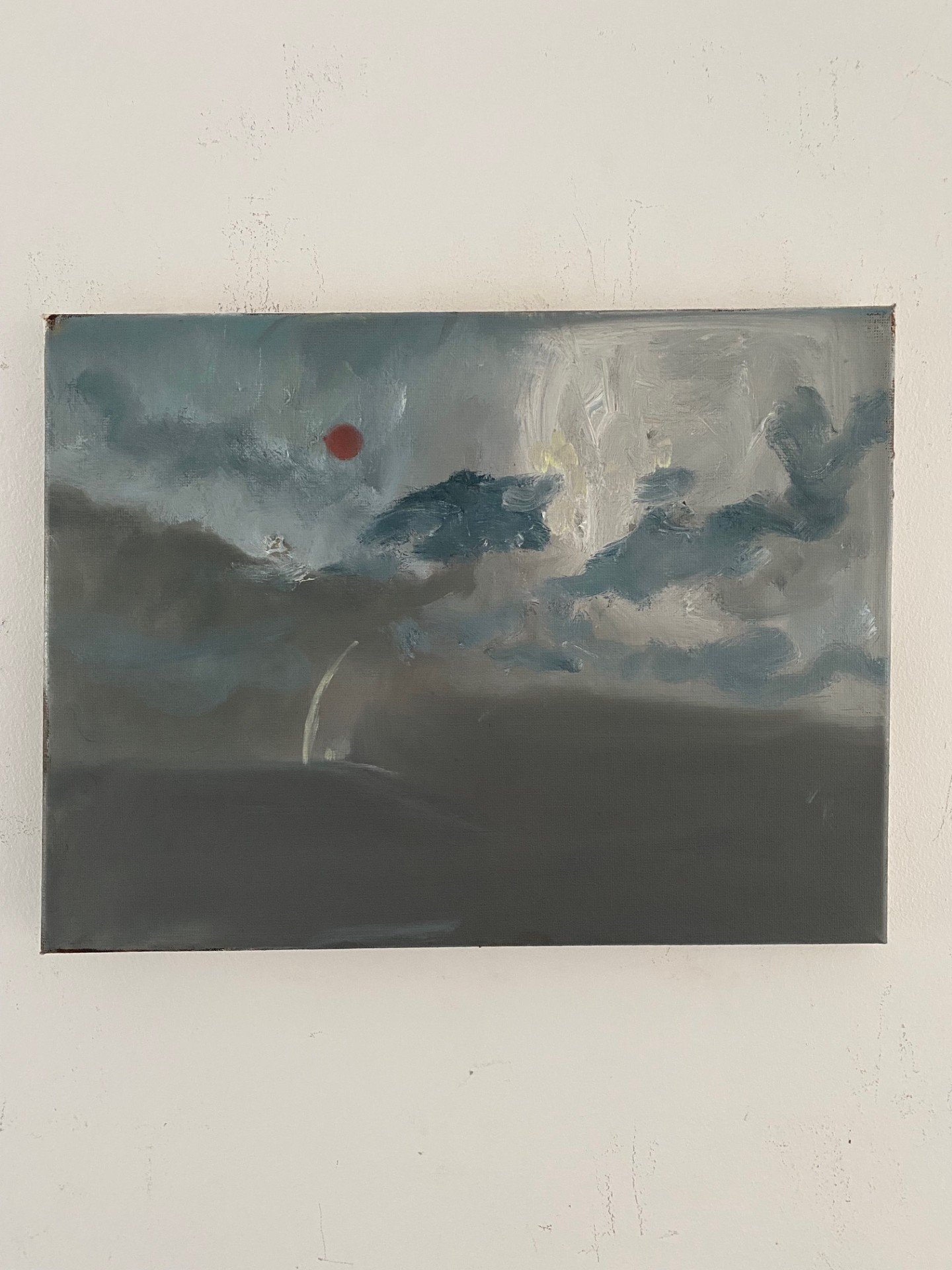 Hazy Sun, Oil Sketch