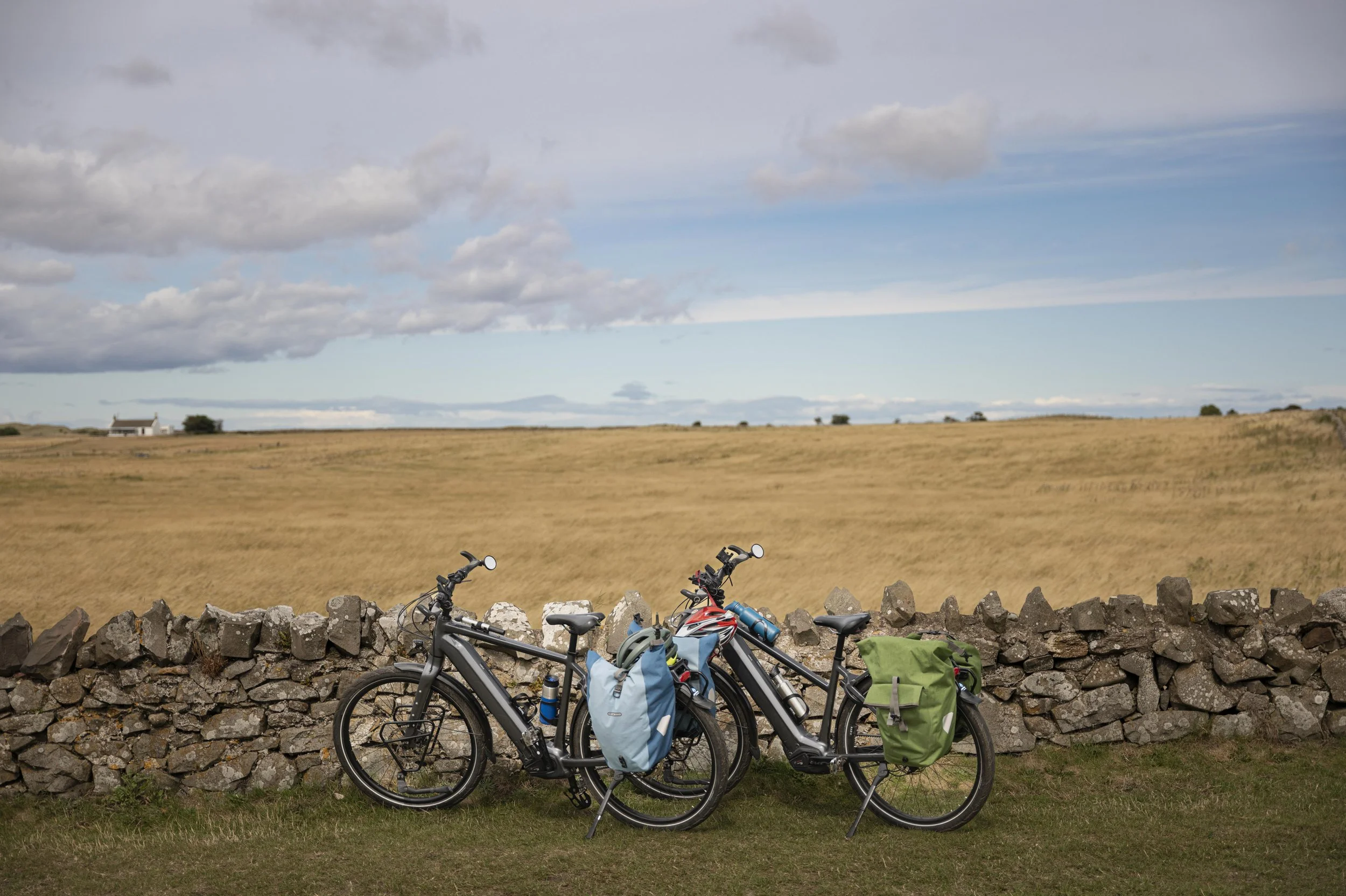 Touring bicycles on shores of Lake Constance Switzerland