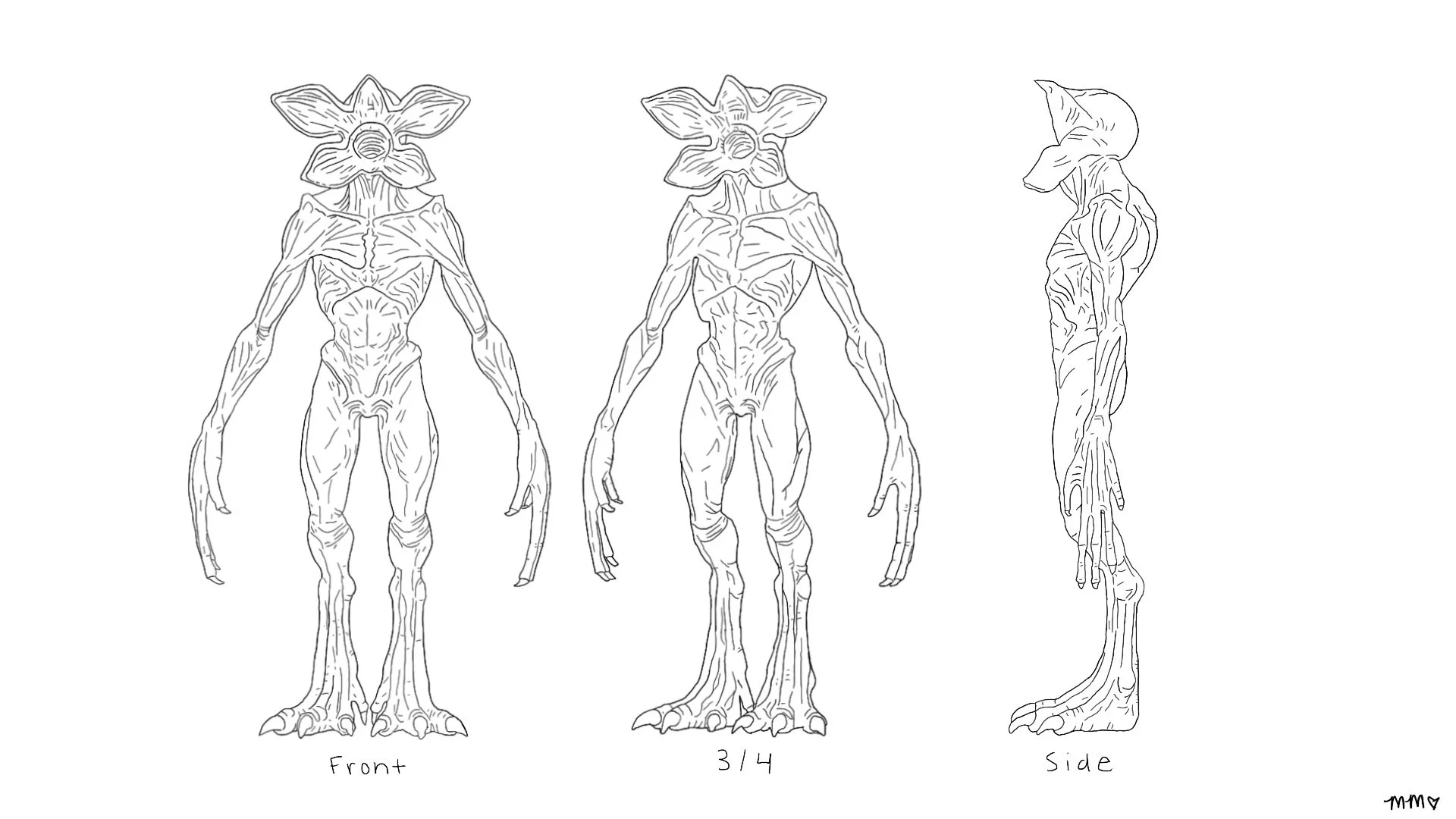Demogorgon B&W Concept Art