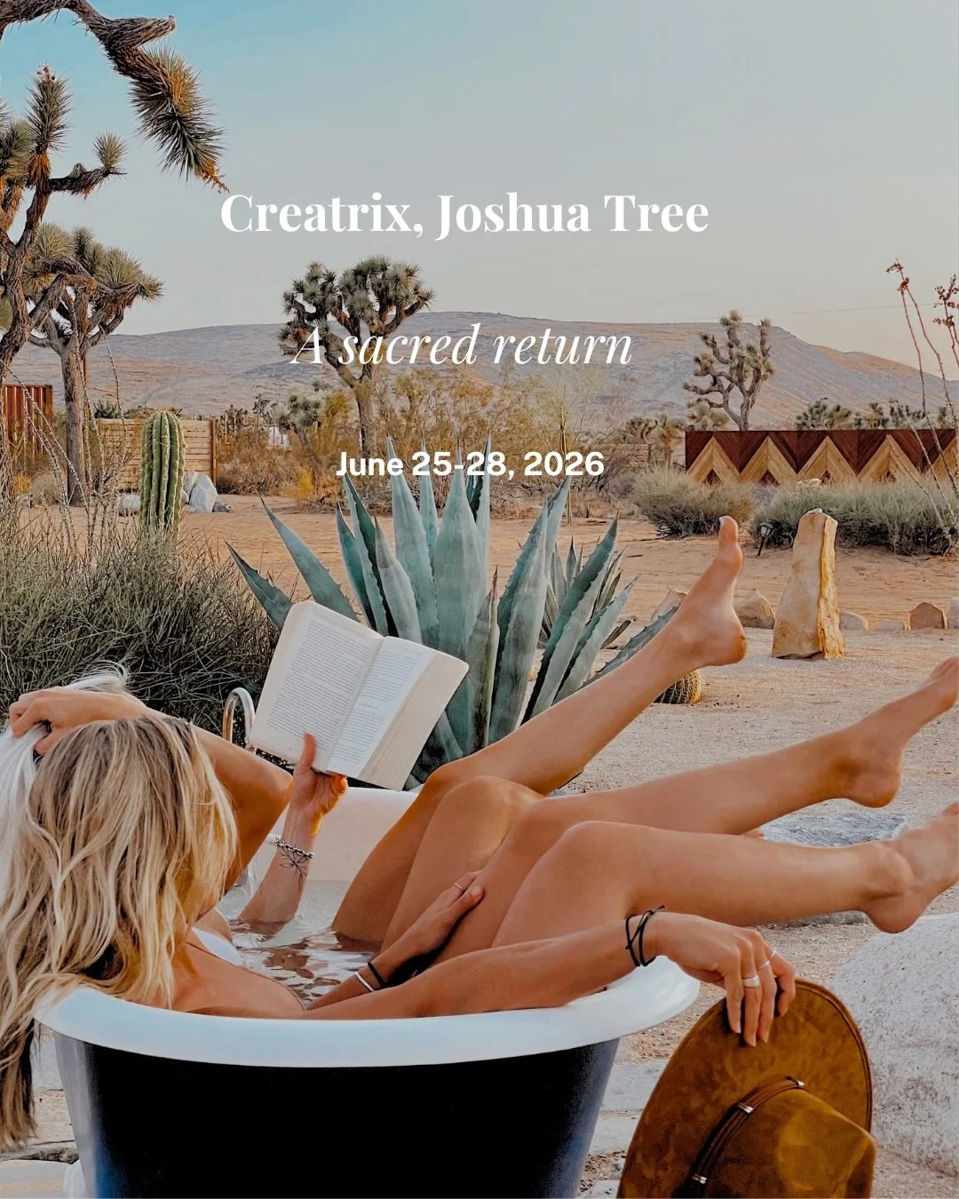 Creatrix is officially LIVE. Join us for 4 magical days in Joshua Tree.

✨June 25&ndash;28, 2026 ✨

An all inclusive retreat experience woven with a 111 day online temple space
Aligned with the energy of the summer solstice

☀️✨

Before we even gathe