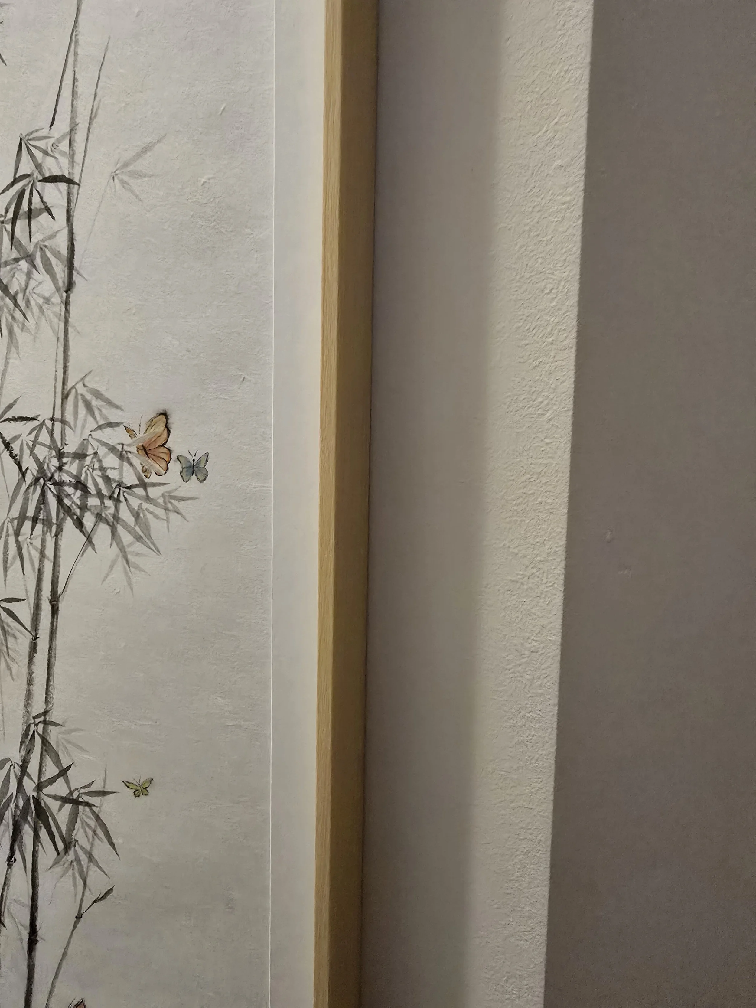 Frame and matte for Transformation painting by Laura Beaton