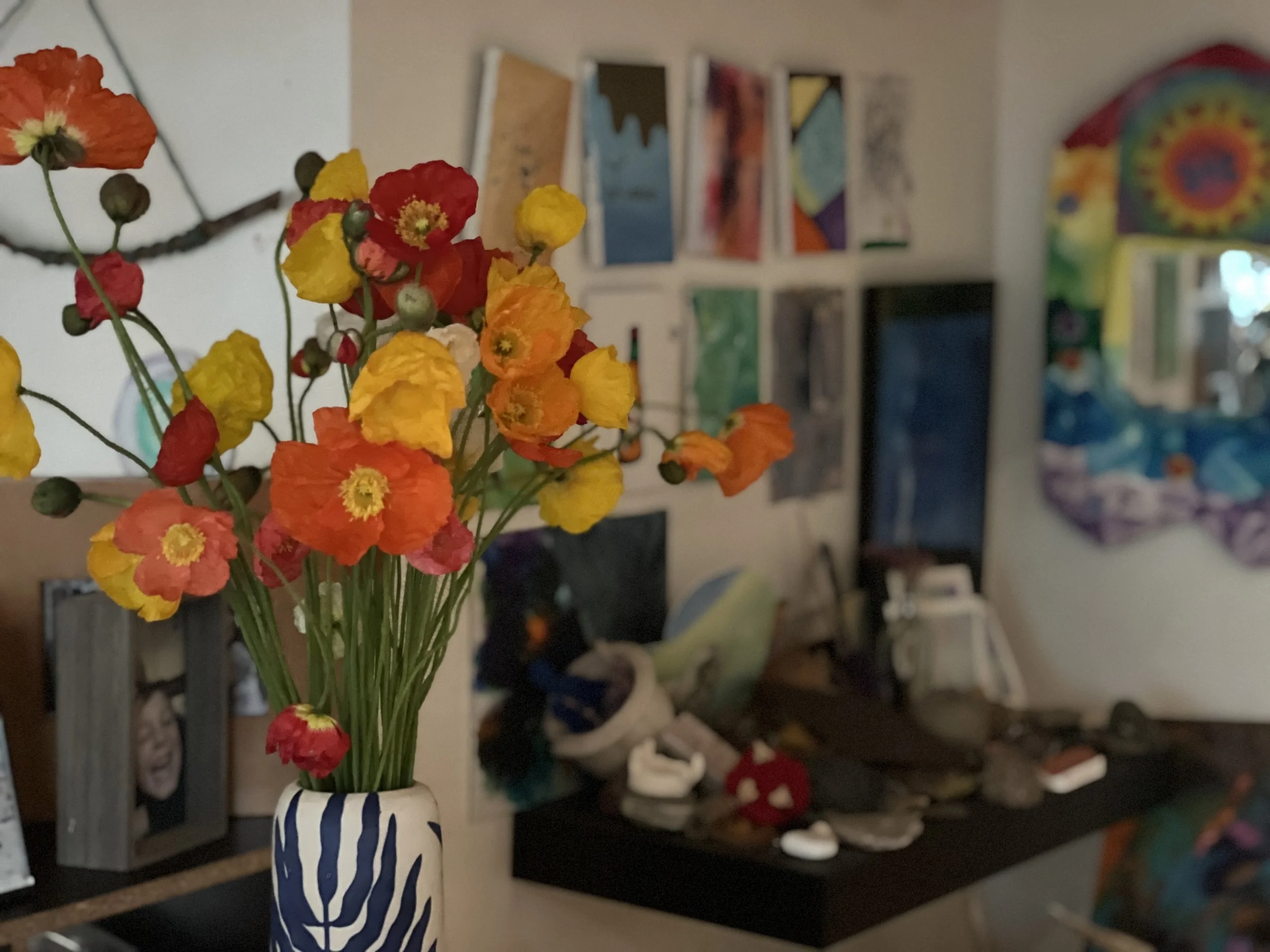 JUNE  - Poppies Bouquet