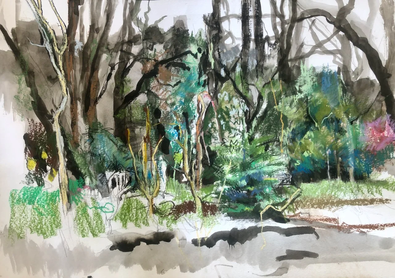 'Garden Chair and Christmas Tree, High Dalby' Kathryn Welford.jpeg