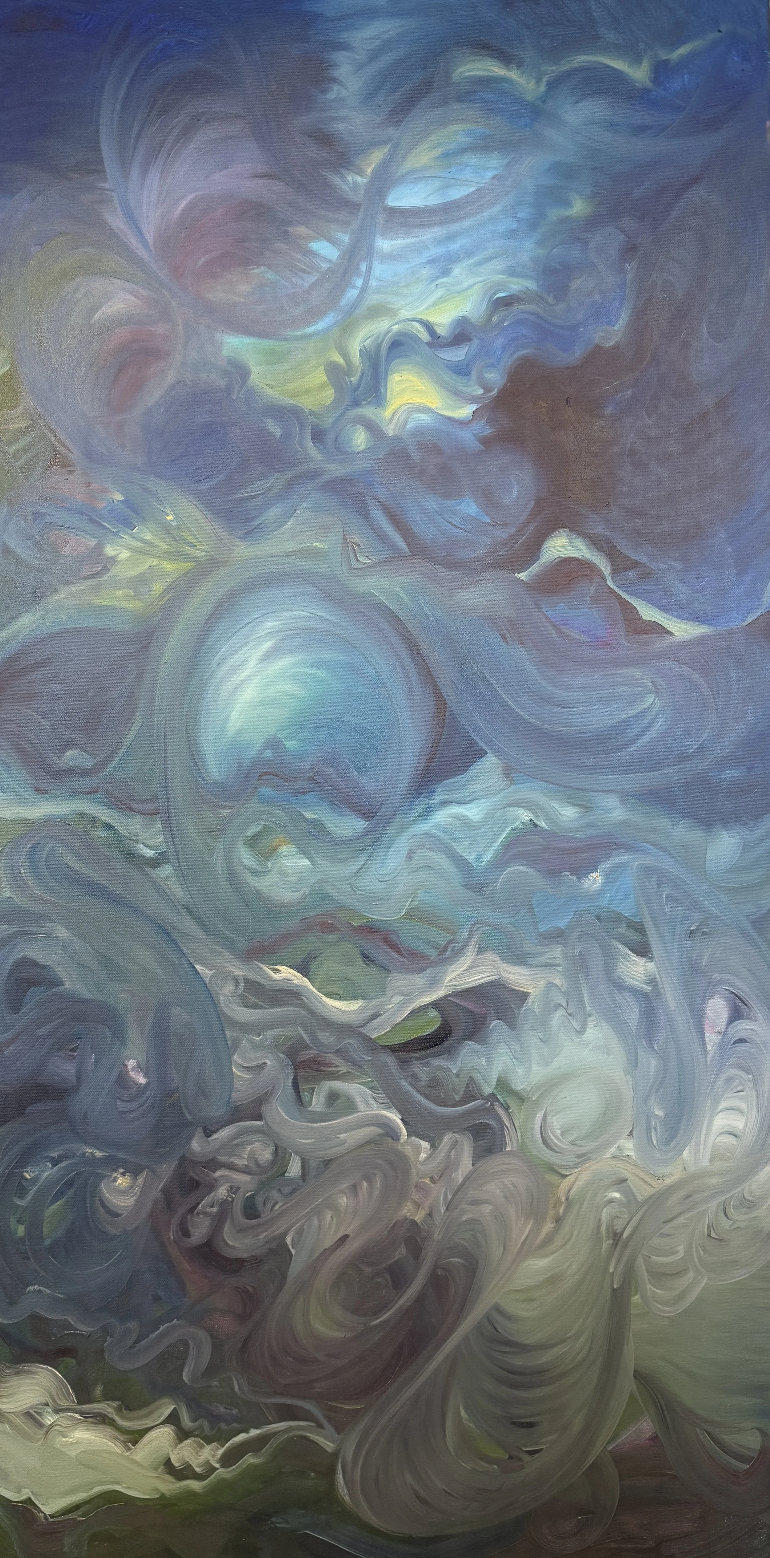 Anna Lee, 
Prima Materia, 
Oil on canvas, 24"x48"