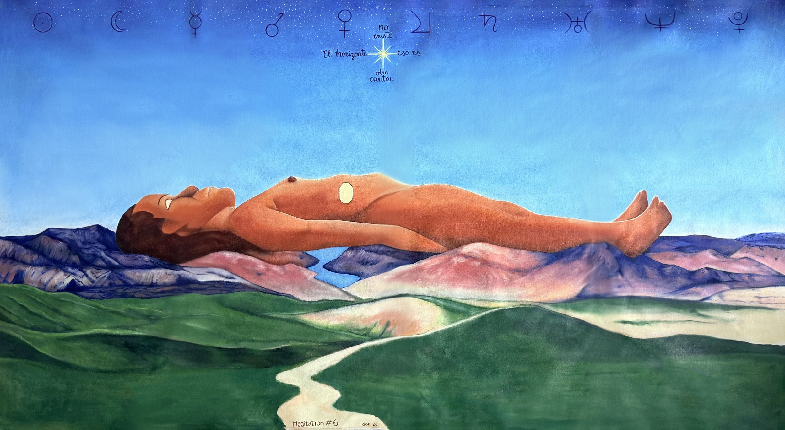 Sor Elizabeth Ochoa-Zavala, 
Meditation #6, oil on canvas
