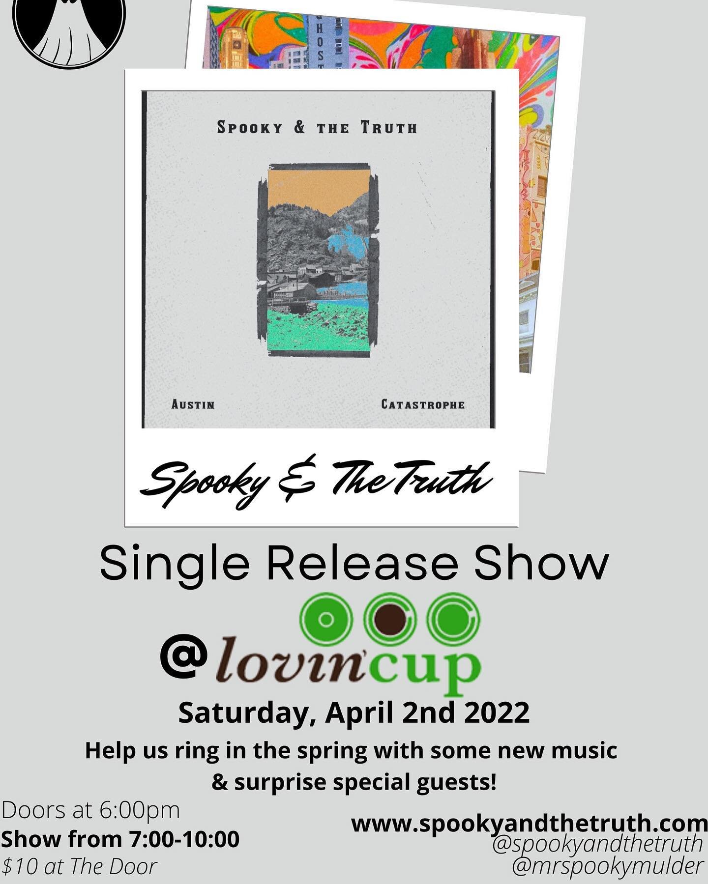 We&rsquo;re playing a live show! 

It&rsquo;s a special one too. Join us on Saturday, April 2nd @lovincuproc . We&rsquo;re excited to share some new stuff with you all. 

More info above 👆 

#stayspooky
