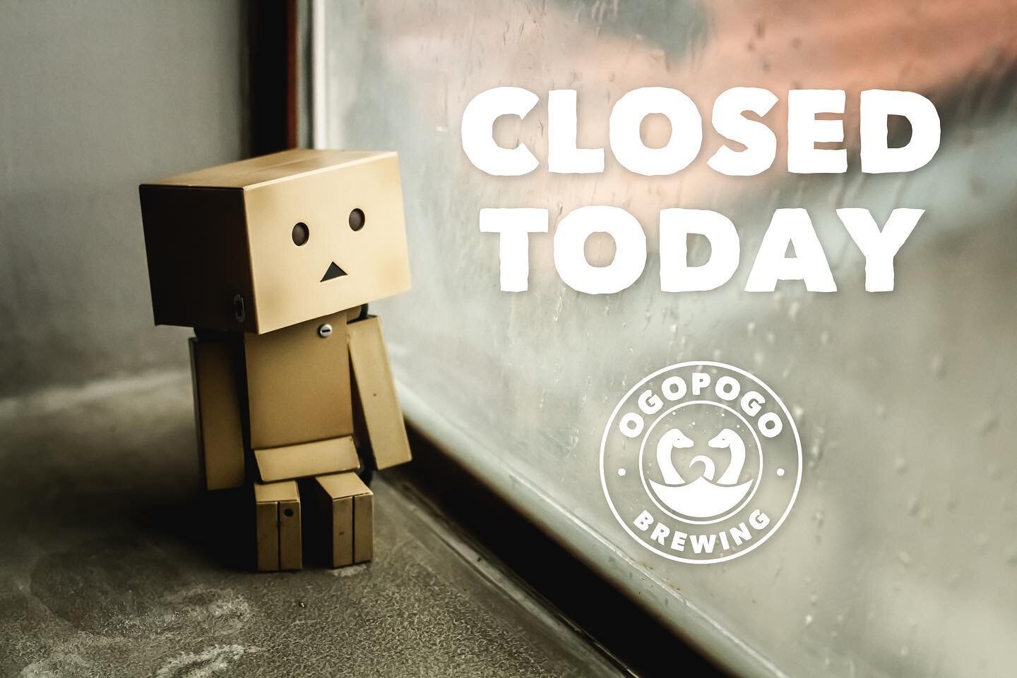 Sorry for any inconvenience. We will be closed today Saturday 8/27/22. Back open for regular hours tomorrow at noon! 
.
.
#everydayislikesunday #sorry #imsorryforeverythingthatihaveeverdone #ogopogo #ogopogobrewing #sgv #sgvbeer #sgvcraftbeer #sangab