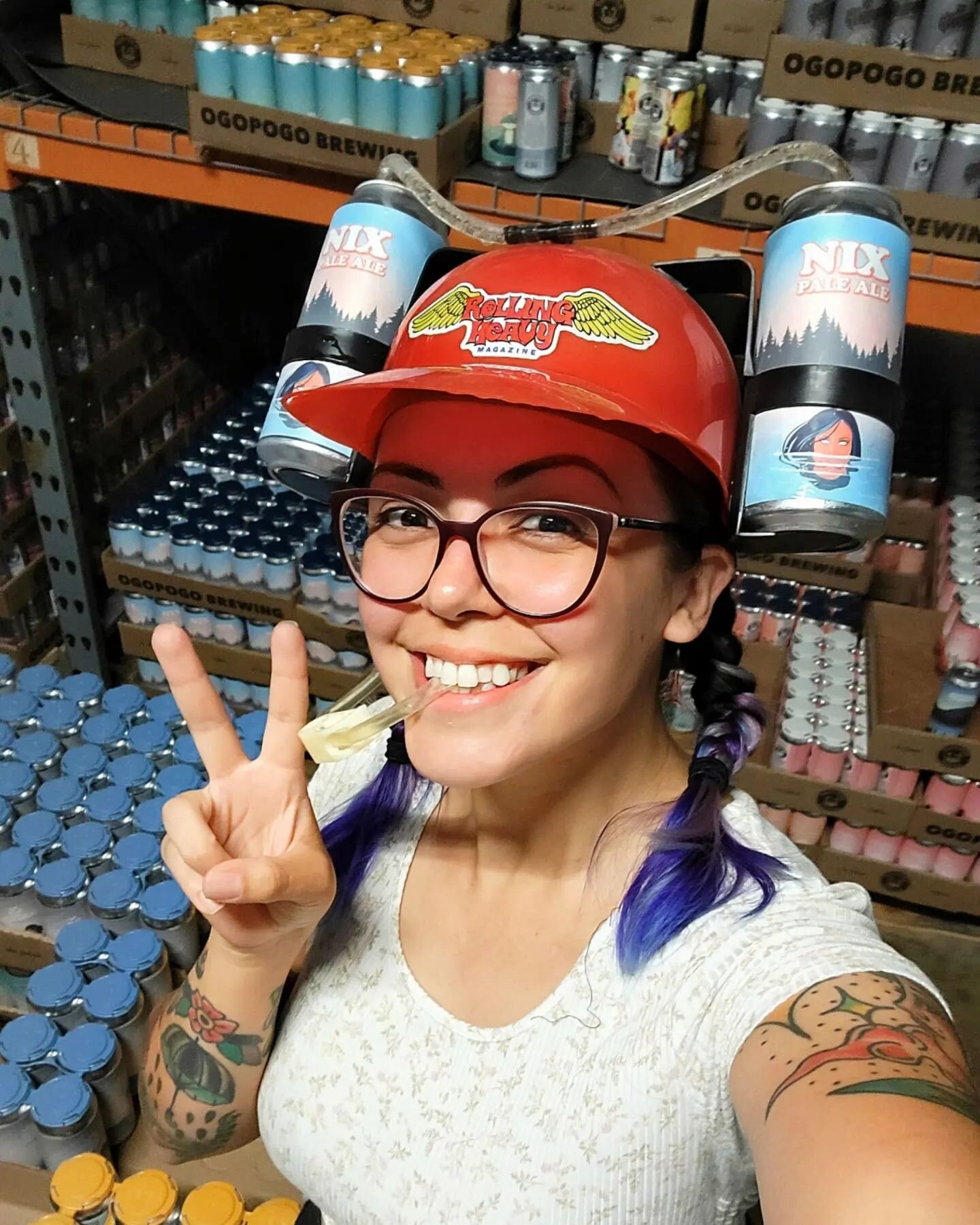 Stay hydrated my friends! Open 'til 10pm today.
&bull;
&bull;
&bull;
#thisismy#beerhat#heatwave#nix#paleale#ogopogo#brewery#sangabriel#mythicalcreatures#