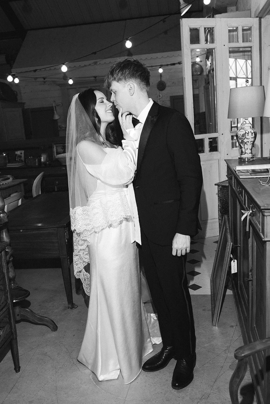 round top texas wedding couple