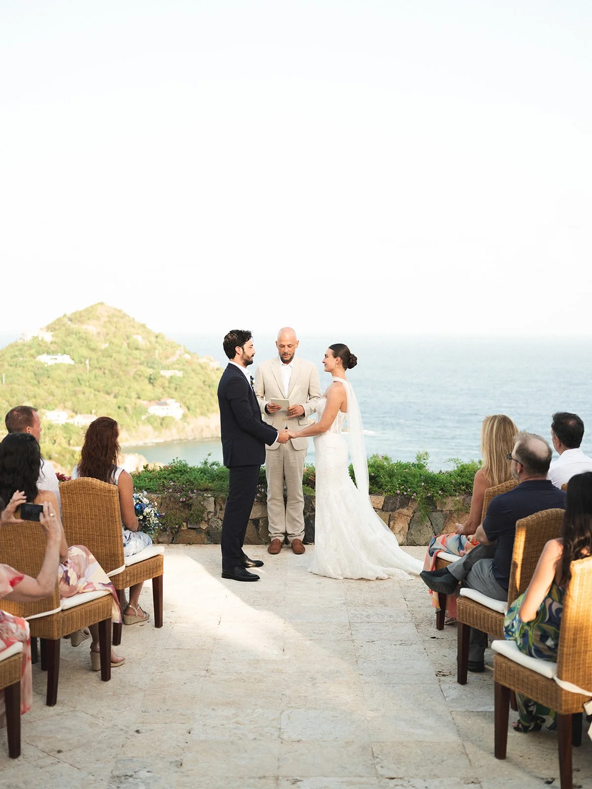 St John Wedding Ceremony overlooking Chocolate Hole