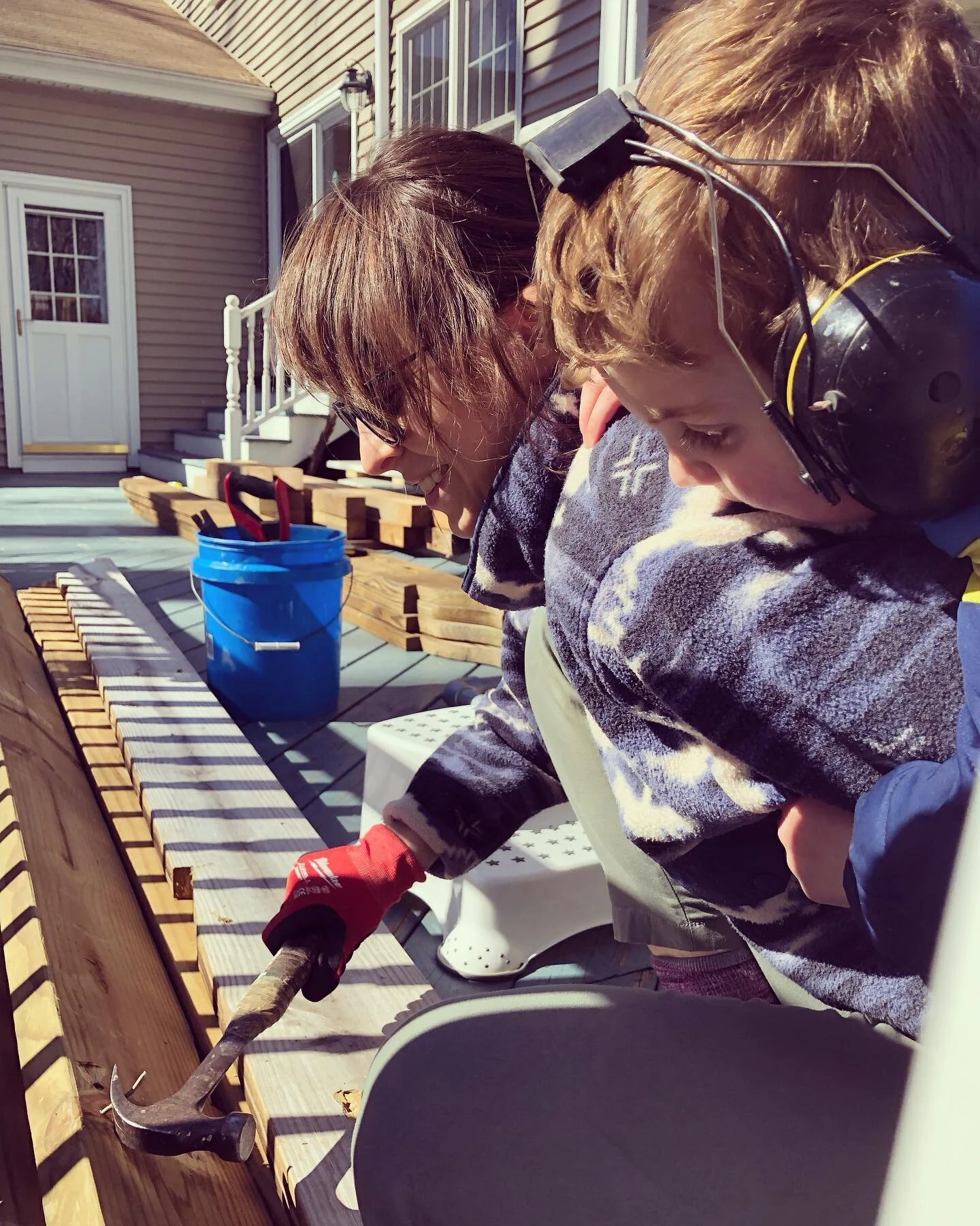 I would&rsquo;ve never taken this job if I&rsquo;d known the level of micromanagement that was going to take place 👷&zwj;♀️

#demo #job #newengland #family #qualitytime #mynewassistant #goodhelp #workingfortheweekend