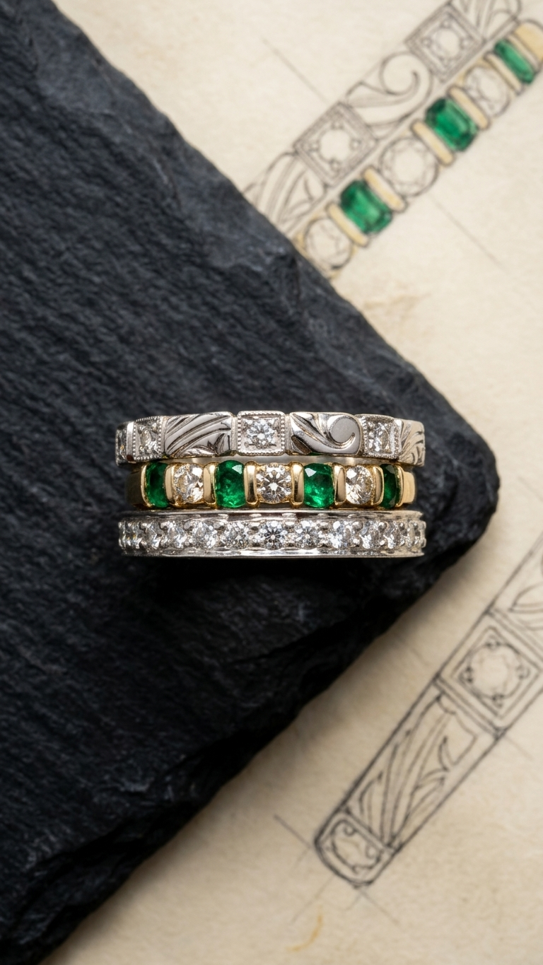 stark jewelers bespoke engagement vintage diamonds ring collection 