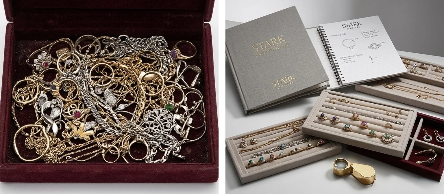 Premium estate jewelry evaluation service at Stark Jewelers in Sacramento