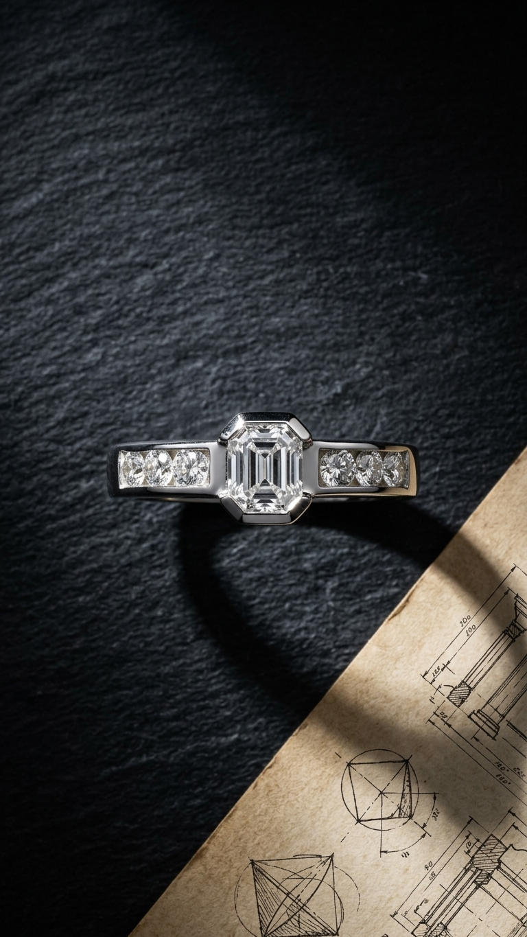 stark jewelers bespoke engagement cluster diamonds ring collection