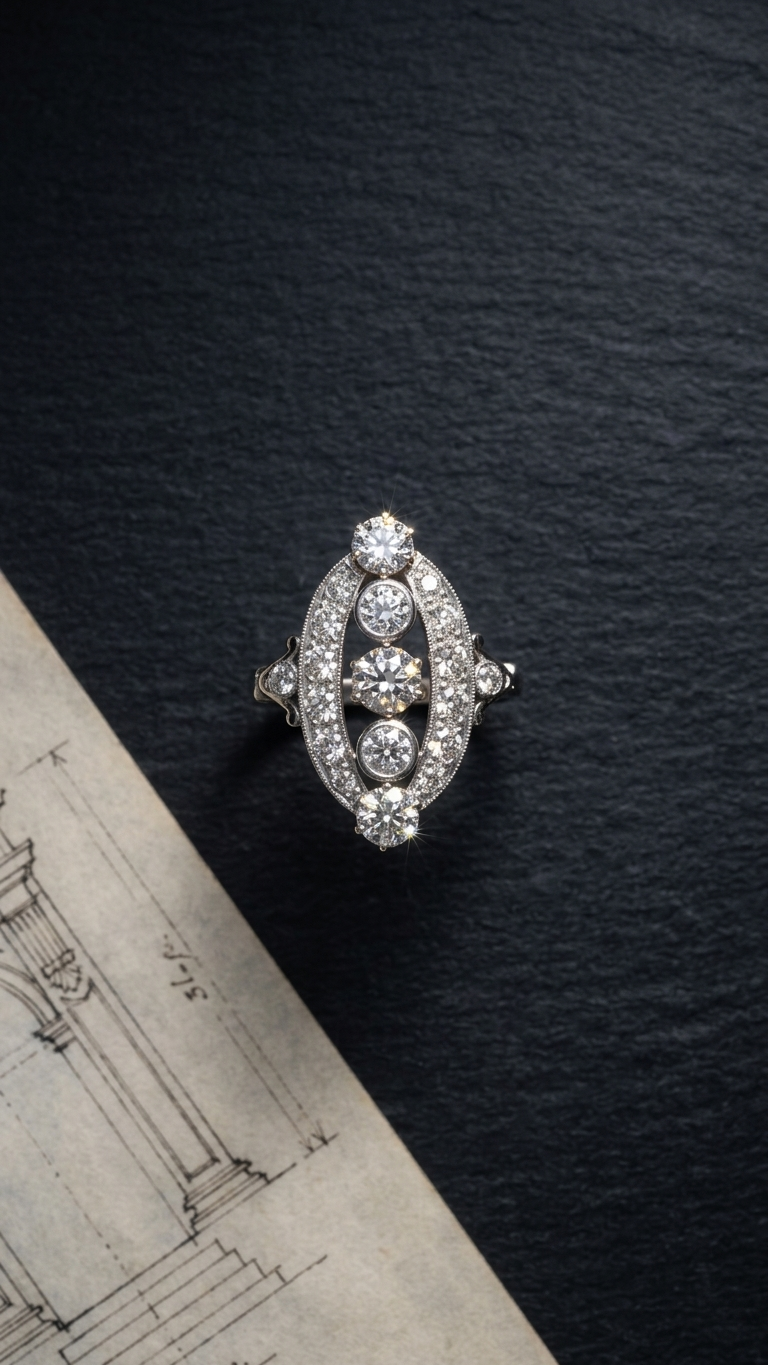 stark jewelers bespoke engagement vintage diamonds ring collection 