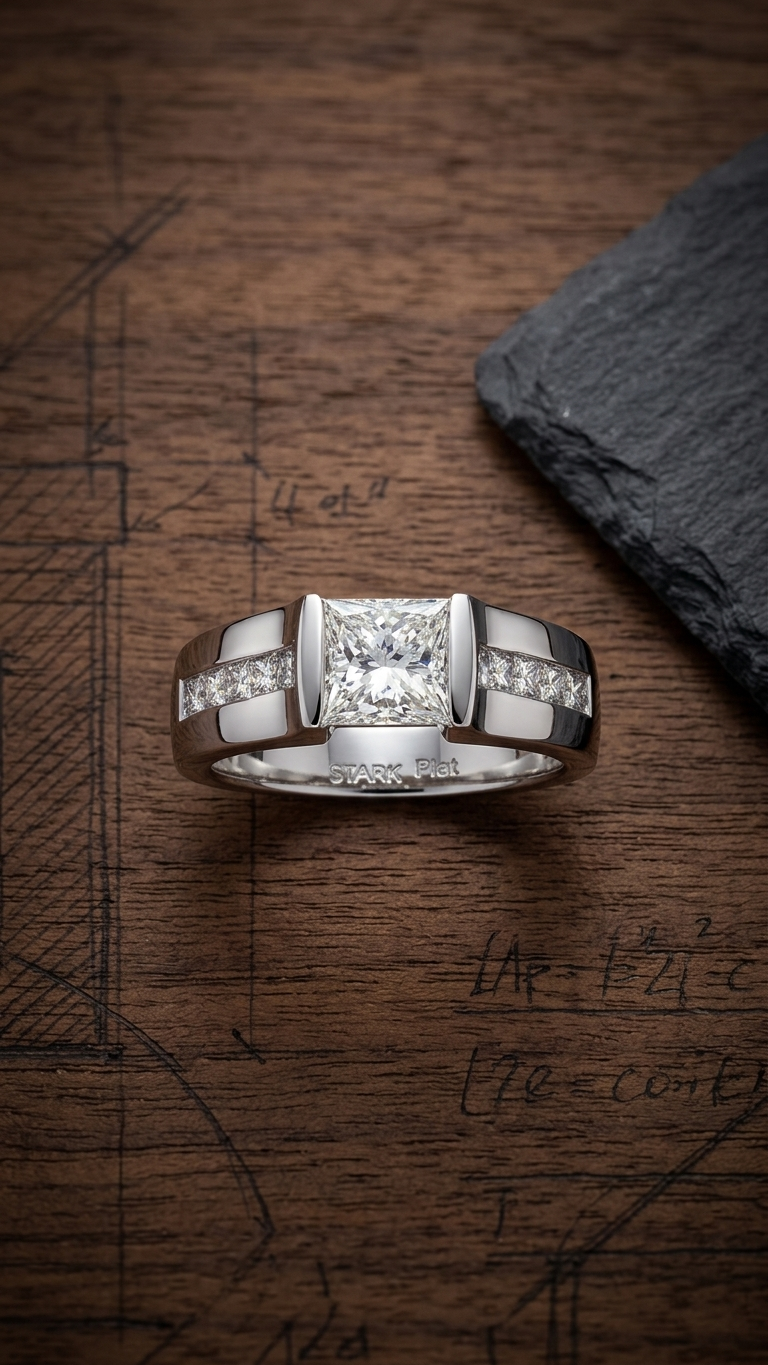 stark jewelers bespoke engagement architectural styling diamonds ring collection 