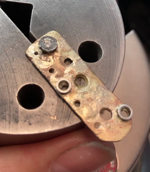 Bench Assembly and Stone Setting of an architectural styling ring at Stark Jewelers in Sacramento