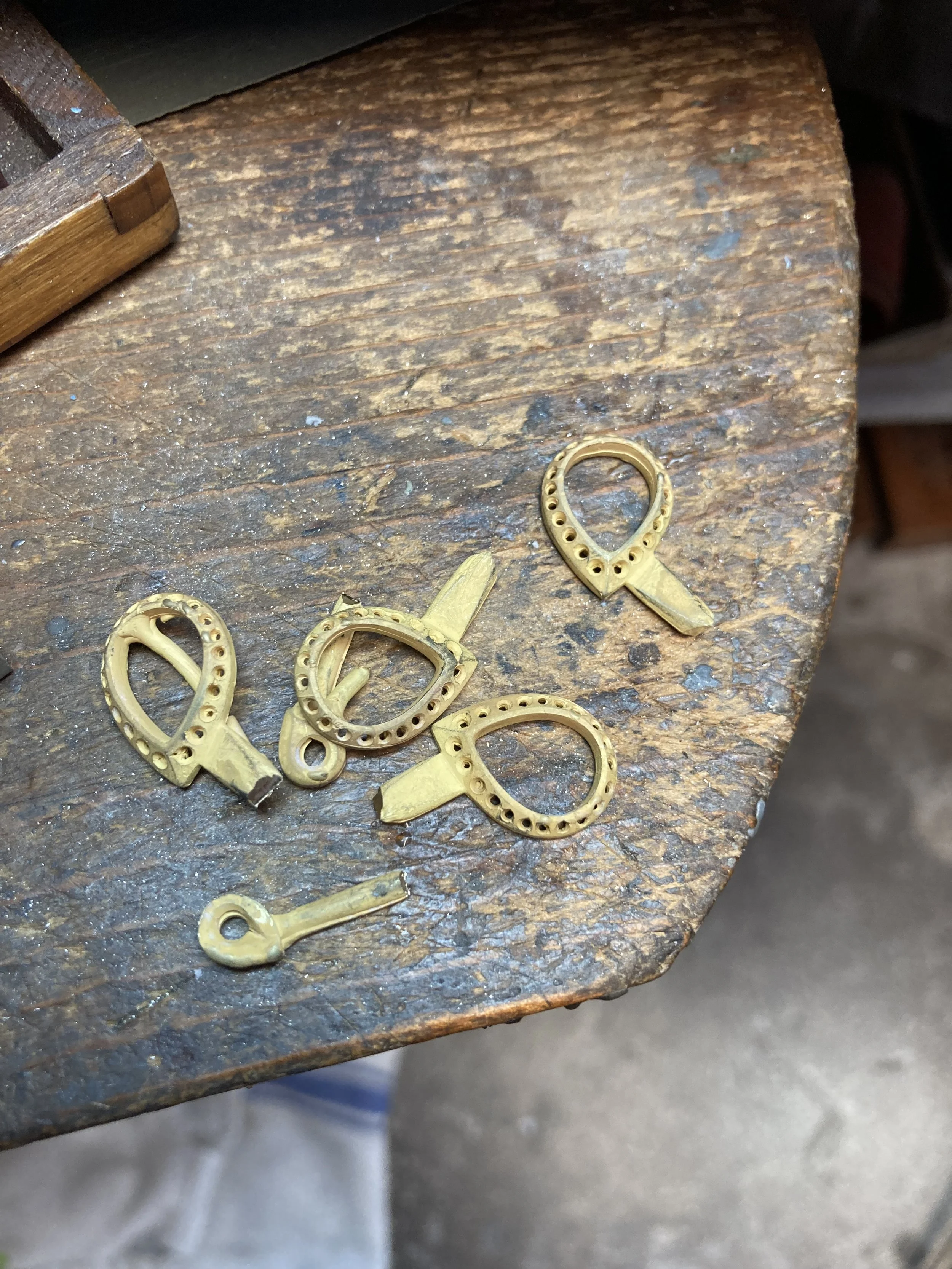 Crafting Client-Designed Vintage 14k Gold Opal & Diamond Earrings at Stark Jewelers in Sacramento