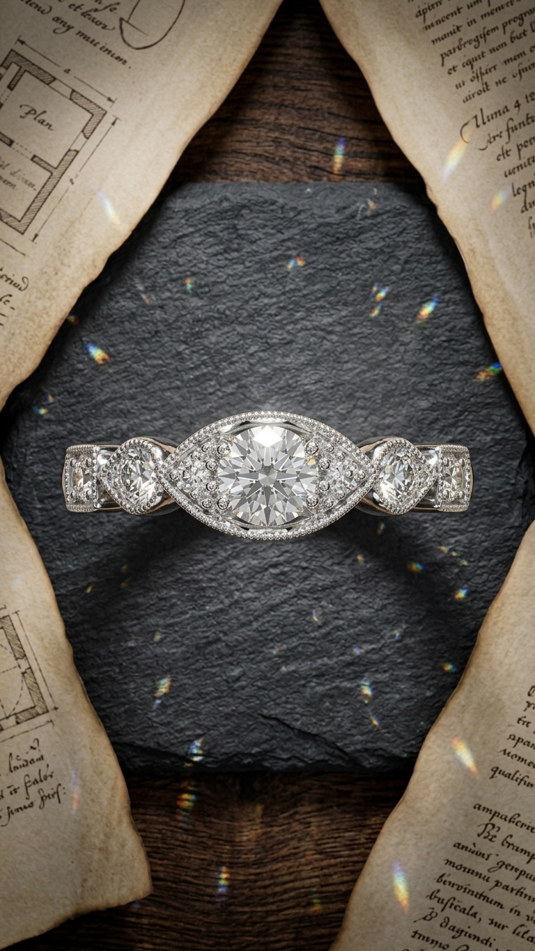 stark jewelers bespoke engagement vintage diamonds ring collection 