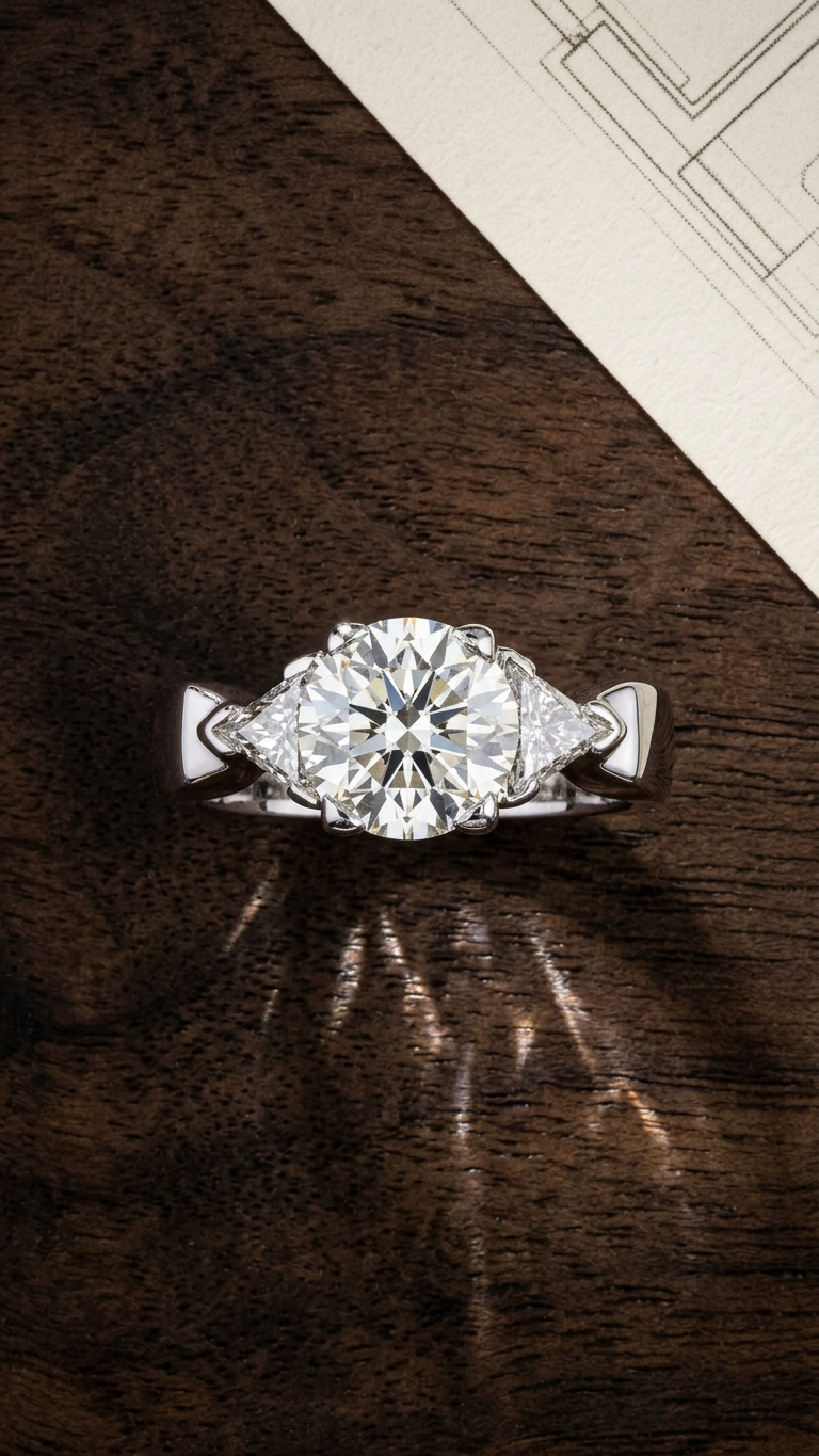 stark jewelers bespoke engagement cluster diamonds ring collection